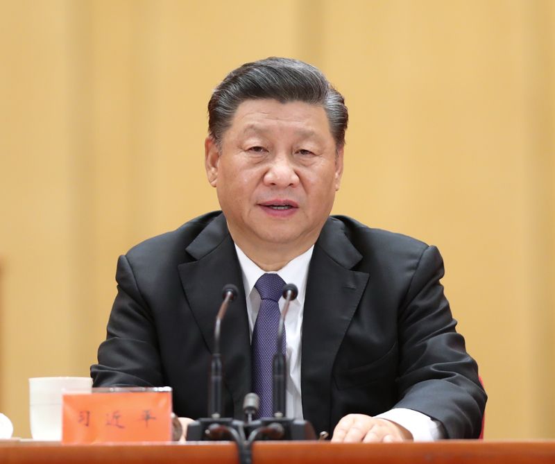 10月23日,纪念中国人民志愿军抗美援朝出国作战70周年大会在北京人民大会堂隆重举行。中共中央总书记、国家主席、中央军委主席习近平在大会上发表重要讲话。新华社记者 刘卫兵 摄